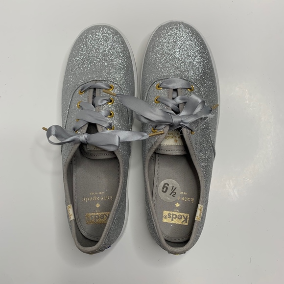 NEW Keds Kids|Kate Spade Champion Glitter Sneakers - Picture 4 of 7